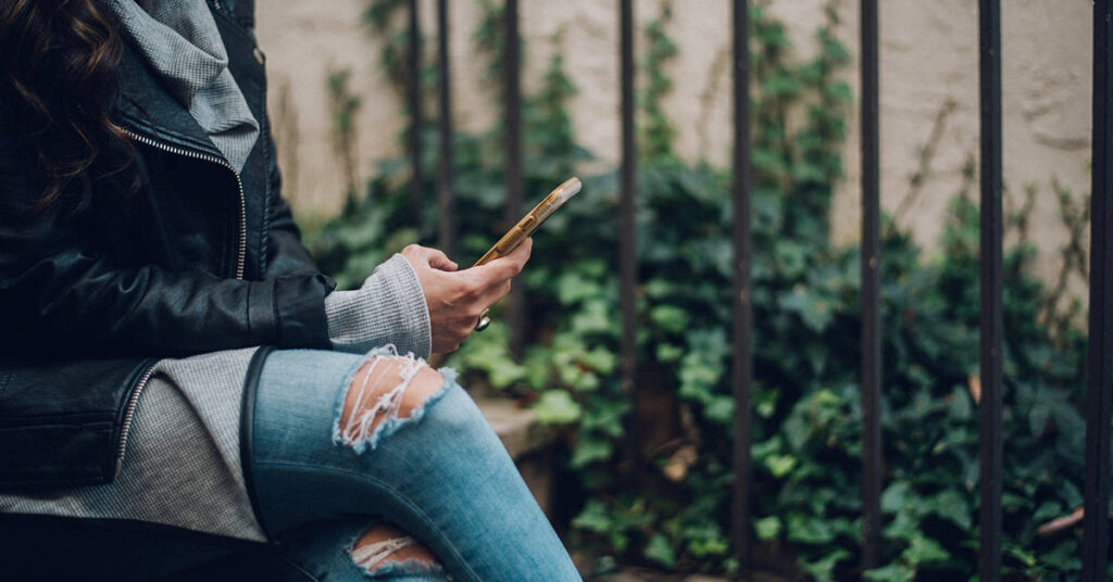 woman on cell phone