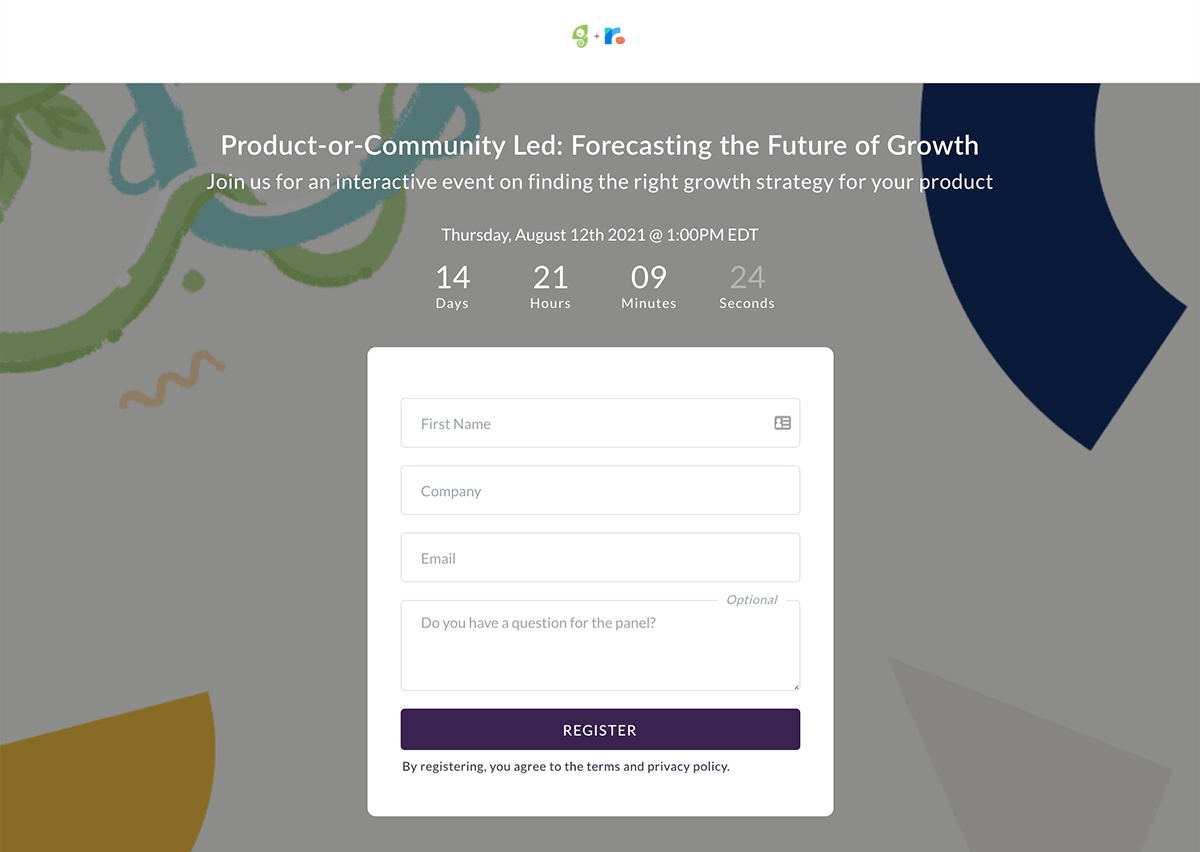 Chameleon FOMO opt-in example