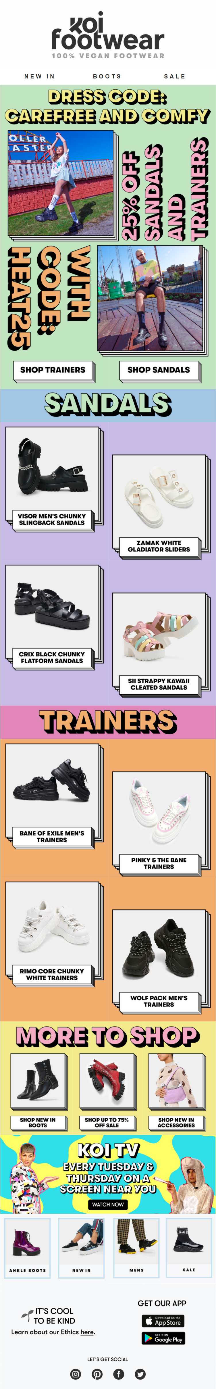 koi footwear newsletter